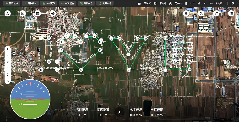 下雨天室外飛不了飛機，那就室內練地面站嘍